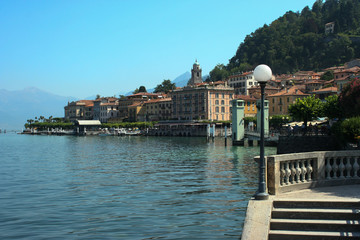 view of small village lago di como