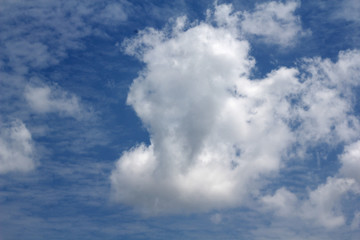 blue sky with clouds