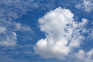 blue sky with clouds