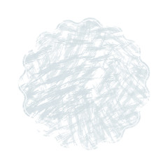 grey label tag on white background