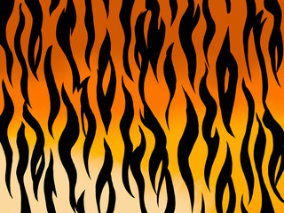tiger skin texture background. pattern tiger orange gradation stripe repeated seamless.