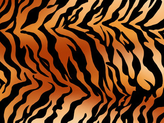 tiger skin texture background. pattern tiger orange gradation stripe repeated seamless.