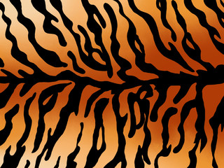 tiger skin texture background. pattern tiger orange gradation stripe repeated seamless.