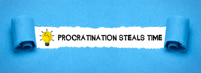Procrastination steals time