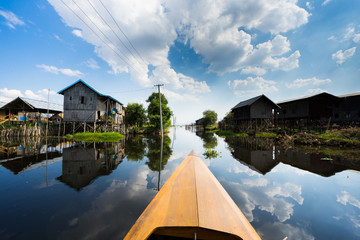インレー湖　ボート Inle Lake