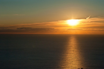 Sunset, cinque terre, Liguria, Italy