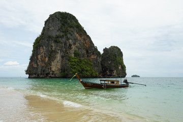  Beach boat in Krabi