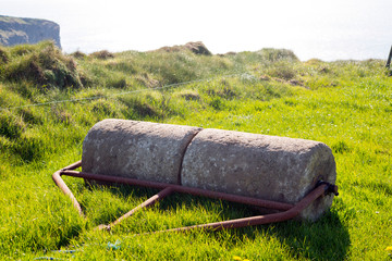 rustic concrete roller