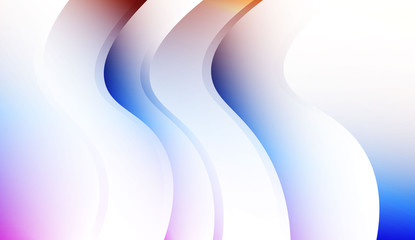 Curve Line and Wave Layer Background. For Cover Page, Landing Page, Banner. Colorful Vector Illustration.
