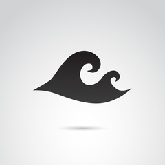 Water, wave, aqua vector icon. 