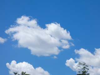 Nubes sobre Cielo azul, fotografía realizada en primavera