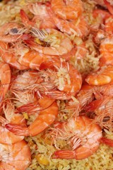 Shrimp fried rice with vegetables is delicious