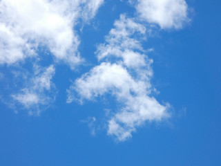 Nubes sobre Cielo azul, fotografía realizada en primavera