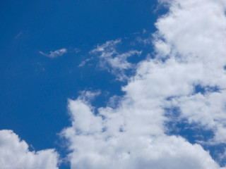 Nubes sobre Cielo azul, fotografía realizada en primavera