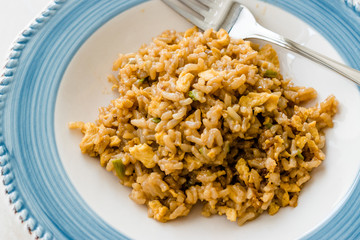 Risotto Rice with Soy Sauce and Egg usually served with White Wine.