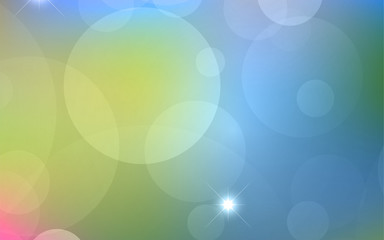Abstract Bokeh white circle background