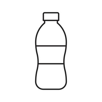recommend clip art: Plastic bottle vector illustration, line style icon