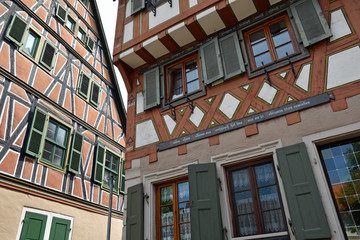 Naklejka premium fachwerkbau in der ladenburger altstadt