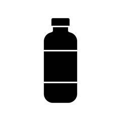 Plastic bottle vector illustration, solid style icon