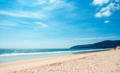 Fototapeta na wymiar Sea beach Summer beach relaxing seaside