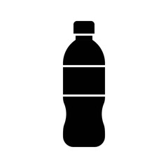 Plastic bottle vector illustration, solid style icon