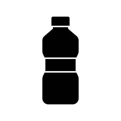 Plastic bottle vector illustration, solid style icon
