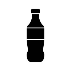 Plastic bottle vector illustration, solid style icon