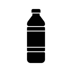 Plastic bottle vector illustration, solid style icon