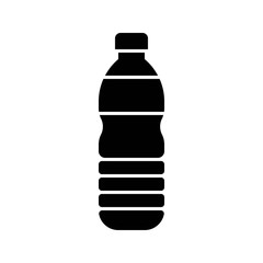 Plastic bottle vector illustration, solid style icon
