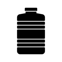Plastic bottle vector illustration, solid style icon