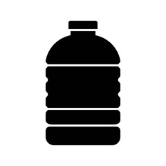 Plastic bottle vector illustration, solid style icon