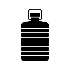 Plastic bottle vector illustration, solid style icon