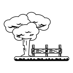 Videogame characters and elements cartoons in black and white