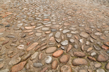 Vintage stone paving texture. Abstract structured background