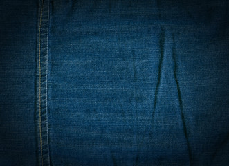 Fototapeta premium Stitched denim