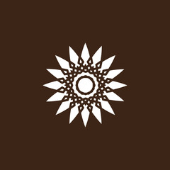 Ornament flower of life design vector template