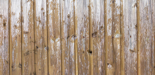 Dark brown wood plank fence texture background.