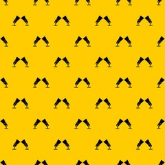 Floodlights pattern seamless vector repeat geometric yellow for any design
