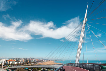 Amazing bridge in Pescara city