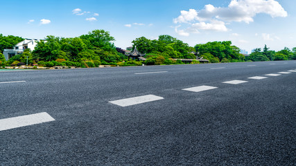 Fototapeta premium Road Pavement and Natural Landscape of Landscape..