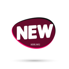 New bubble banner design template, app icon, vector illustration