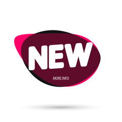 New bubble banner design template, app icon, vector illustration