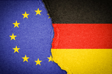 Concept of Germany leaving EU - Dexit