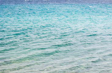 soft blue sea water perspective wavy surface