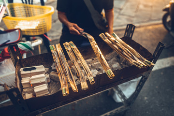 Street foods seaside At Phuket market