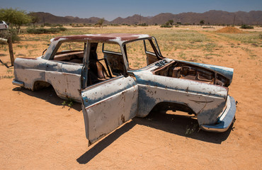 Old car on Route 66