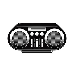BLACK AND WHITE RADIO VECTOR