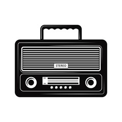 BLACK AND WHITE CLASSIC RADIO