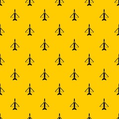 Military aircraft pattern seamless vector repeat geometric yellow for any design