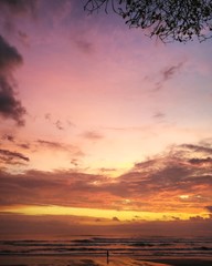 Fototapeta premium sunset in the mountains